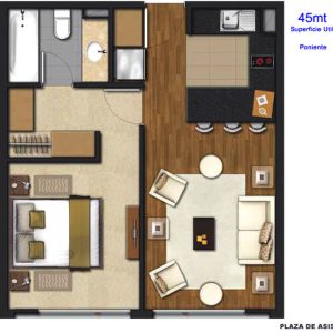 Venta excelente dpto. Plaza de Asís/ Las Condes / Cantagallo full